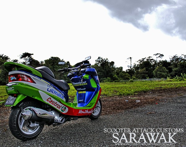 scooter attack sarawak