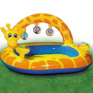 piscine gonflable girafe