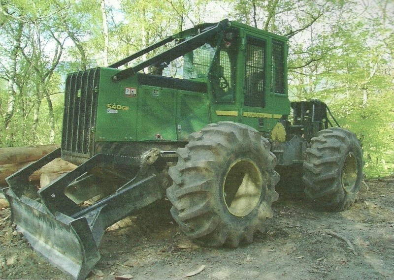 tracteur forestier john deere 540 d